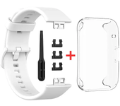 TPU Case+Silicone Band For Huawei Watch FIT Strap Smartwatch wrist Sport bracelet Smart watchband+cover fit watch Accessories