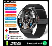 Para Android Ios GPS Track Reloj Inteligente hombres 1.85 pulgadas ultra HD AMOLED Screen,batería grande de 710 mah,llamada Bluetooth,Rastreador GPS Men's,Pronóstico del tiempo real,Frecuencia cardíaca,ip68 impermeable,400 + Smart Watch de Mesa 2024 Nuevo