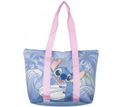 Kids Licensing Bolso de Playa de Gran Capacidad Bolsa Lilo & Stitch con Cremallera y Asas Complementos y Regalos para Vacaciones en la Playa o Piscina