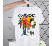 Gorillaz Modern Music Band Cartoon Men's Tshirt Cute Printing Shirt Mens Fashion T-Shirt For Men Casual Tops Short Sleeve
