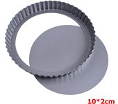 LMETJMA 6 Size Mini Tart Pan with Removable Bottom Carbon Steel Quiche Pie Pan Nonstick Round Tartlet Mold for Pies Tart JT234