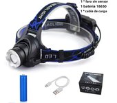 Super Bright Powerful LED Fishing Headlamp 3 Lighting Modes Rechargeable Telescopic Zoom Flashlight Camping Bicycle Torch