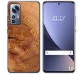 Funda Silicona para Xiaomi 12 / 12X 5G diseño Madera 04 Dibujos