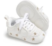 Zapatillas De Bebé Primera Marcha Suaves Y Cómodas Para Niña Prewalker With Suela De Goma Todoterra Para 0-18 Mes Cierres De Corretas De Encajes