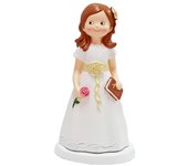 Figura Pastel Comunión Niña Libro - Figuras Tarta Comuniones