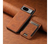 SUTENI Card holder PU leather wallet Mobile case Magnetic 2-in-1 Compatible wireless charging For Google Pixel 8Pro 8A 7A 6Pro 6