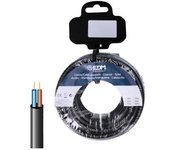 EDM Carrete Manguera Acrílica 2x1,5mm 1000V Negra 10m - EDM - 28311 Manguera acríliica Electricidad Cable Eléctrico