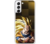 Funda original compatible con Samsung Galaxy S21 Plus - S30 Plus - Dragon Ball Z Goku SS3 Fondo