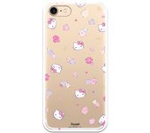 Funda original compatible con iPhone 7 o IPhone 8 o SE 2020 con un diseño de Hello Kitty Patron Flower