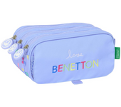 Portatodo Triple Big Benetton "Lila" 21,5X10X8Cm (Safta 812551710)