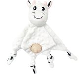 Lindo chupete de silicona de seguridad con forma de vaca y oveja, toalla relajante con muñeca para masticar
