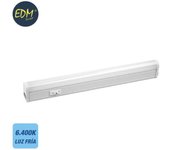 Regleta electrónica led 13w 1150lm 6500k luz fría 83.8x3.5x3.8cm EDM