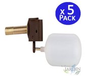 Suinga Pack 5 Válvulas Flotador Baja Presión 70mm para Bebederos con Paredes Anchas