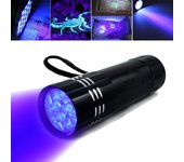9LED LED UV Light Torch Lamp Super Mini 9 Strong Ultra Violet 9 Led Flashlight Torch Lamp Scorpion Detection Torch Waterproof