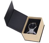 New Stylish Watch Display Box Portable Black Jewelry Box Rectangle Gift Box Watch Storage Case