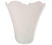 Genérico NO MARCA Tulipa de Cristal Mate Modelo Roma 13x13cm - Ideal para Apliques
