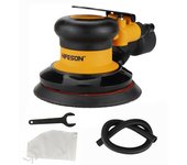 HIFESON Pneumatic Sander Polisher-with Vacuuming 5'' 125mm Car Paint Care Tool Polishing Random Orbital Palm Machine M8 Threaded