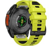 QuickFit 22mm 26mm Fenix8 Watch Band For Garmin Fenix E 8 47mm 51mm 7 7X 6 6X/Epix Pro/Enduro 3 Two-Tone Silicone Strap Bracelet