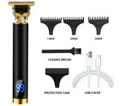 Cortapelos Profesional en Forma de T, Cortapelos Inalámbrico para Hombres, Cortapelos Recargable con Hoja en Forma de T, Recortadora de Barba con 3 Peines Guía, Adecuado para Uso Doméstico y Peluquería