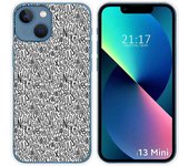 Funda Silicona compatible con iPhone 13 Mini (5.4) diseño Letras Dibujos
