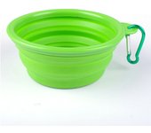 Folding Portable Silicone Dog Bowl With Carabiner Outdoor Bowl Dish for Dog Pet Cat Food Water Feeding Dog Bowls