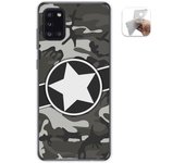 Tumundosmartphone Funda Gel Tpu para Samsung Galaxy A31 diseño Camuflaje 02 Dibujos