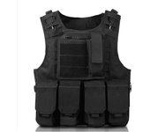 SSITO Chaleco táctico de paintball airsoft, Chaleco Negro