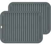 Salvamanteles de silicona premium de 23 x 30 cm para platos calientes, ollas y sartenes. Resistentes al agua (juego de 2).
