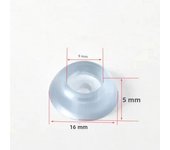 24-100pcs Transparent Silicone Table Chair Leg Mat Non-slip Wear-resistant Silent Furniture Foot Cover Wood Floor Protector Pads