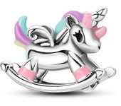 Silver Plated Rainbow Sunflower Beads Animal Elephant Pendant Charms Fit Original Bracelet For Women