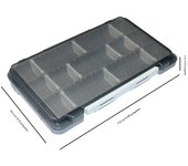 Portable Fishing Box Plastic Fishing Tackle Box Mini Fisherman Tackle Box Plastic Bait Boxes Hook Organizer Storage Tool Case
