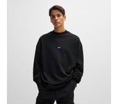 HUGO Sudadera de Felpa Negra 50522359-001 , para Hombre