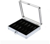 Hot Sell Promotion High-Grade Aluminum Glass Display Watch Box for Men Gifts Luxury Watch Storage Case