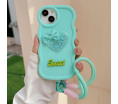 Love Heart Bow Wavy Soft Phone Case for Moto G84 G60 G54 G53 G52 G82 G34 G32 G30 G22 G14 G13 G23 G04 G24 Edge 40 Neo Cover