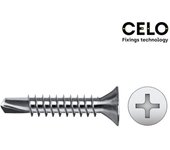 Caja 500 unidades punta broca avellanada philips din/ref 7504p 3,5x16 zincado CELO