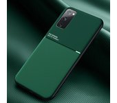 Leather Texture Magnet Case For Samsung Galaxy S24 S23 S22 S21 S20 FE S10 E S9 S8 Plus Note 8 9 10 20 Ultra Car Magnetic Cover