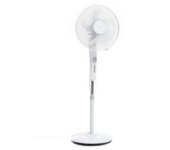 InnovaGoods® Ventilador, ventilador portátil 45W potencia, ventilador pedestal, ventilador oscilante con 5 aspas, ventilador 3 velocidades con temporizador. Color Blanco