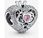 Pandora Charm de Colgante en Plata DE LA Corona en Forma de Corazón 790763C01,Incluye Caja Original
