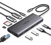 HUB UGREEN 10EN1 USB-C A HDMI+USB-C+USB-A+RJ45