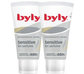 Byly Desodorante en Crema Sensitive Sin Perfume Pack 2x50ml