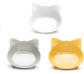 Comederos para gatos antideslizantes multiusos, comederos para gatos y bebederos para mascotas (paquete de 3)