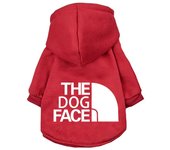 The Dog Face, Dog Hoodies Wind Coat Warm for Small Large Dogs Jacket Sweatshirt French Bulldog Jacket Clothing