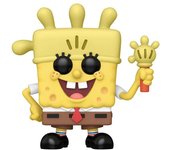 Bob esponja 25th anniversary pop! vinyl figura sb w/ glove light 9 cm
