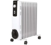 SUINGA Radiador de Aceite 9 elementos 2500W Orbegozo RH2500, 3 potencias de calor, Termostato regulable, blanco