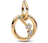 Pandora Charm Colgante con un recubrimiento en oro de Zodiaco Aries 762719C01 , para Mujer