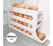 4 Layers Automatic Rolling Holder Rack Fridge Eggs Storage Box Container Kitchen Refrigerator Egg Dispenser Fridge Egg Organizer