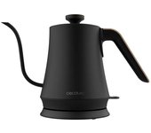 Thermosense 500 Cisne Hervidor de agua con cuello de cisne de 1 litro, cuerpo de acero inoxidable y con 1200 W.