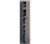 Holz-Schuhschrank | Maße: B. 30 x H. 183 x T. 33 cm | Allzweckschrank | 9 Fächer | 2 Drehtüren - Salia Breite 30 cm