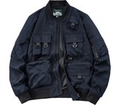 Multi Pocket Top Outdoor e Windbreaker Stand Collar Flight Set Men's Wear