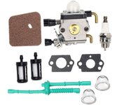 C1q-s97 Kit de filtro de aire y combustible para carburador Stihl FS38 FS45 FS46 Fs46 C Fs45 C Fs55 C Fs55 Fs55r Desbrozadora Fs55rc Km55 C Kombi Motor